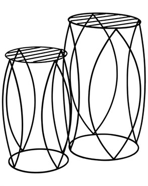 AGW UrbanGarden Round Table Matte Black