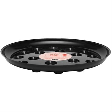 CWP 14" Black Carpet Saver Saucer