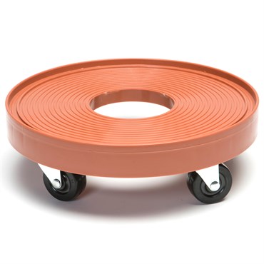 Devault 12" Plant Dolly with Hole Terra Cotta