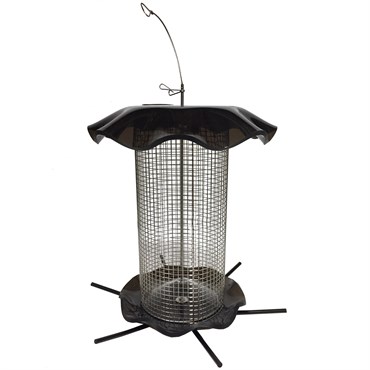 Friends of Flight 11" 3qt Seed Acrylic Feeder Smokey