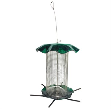 Friends of Flight 11" 3qt Seed Acrylic Feeder Green