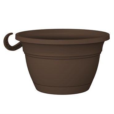 HC 12" Eclipse Round Hanging Basket Chocolate
