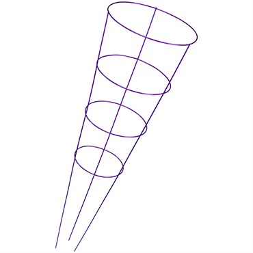 Midwest Wire Works 54" Heavy Duty Starbrite Purple 4 Ring 3 Leg