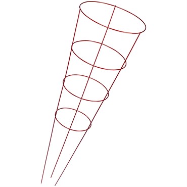 Midwest Wire Works 54" Heavy Duty Starbrite Red 4 Ring 3 Leg