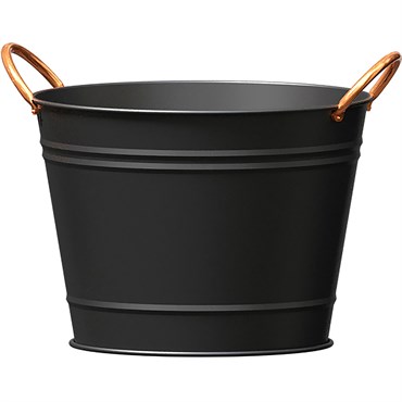Panacea 10" Washtub Matte Black with Copper Handles