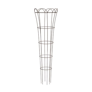 Panacea 54" Rustic Fltd Tomato & Plant Support Cage Rust