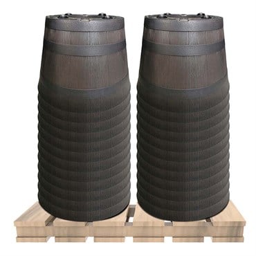 Southern Patio 24pc 22.5" Whiskey Barrel with Wheels Half Pallet