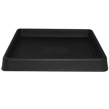 Tusco 15" Square Saucer Black