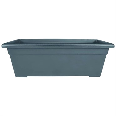 HC 28" Romana Deck Planter Grey