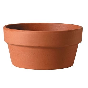 Deroma 10.6" Bulb Pan Terra Cotta Clay Full Pallet