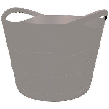 Tufftote 7gal Flexible Bucket Charcoal