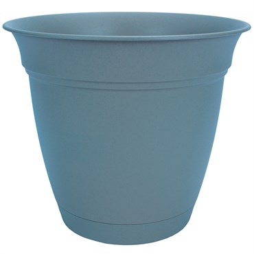 HC 8" Eclipse With Saucer Planter Slate Blue