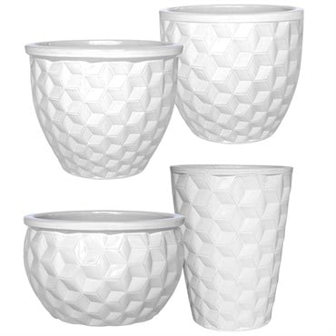 MCarr 26pc Hexagonal Planter Pallet White