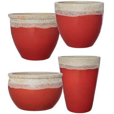 MCarr 26pc Mixed Planter Pallet Volcanic Red
