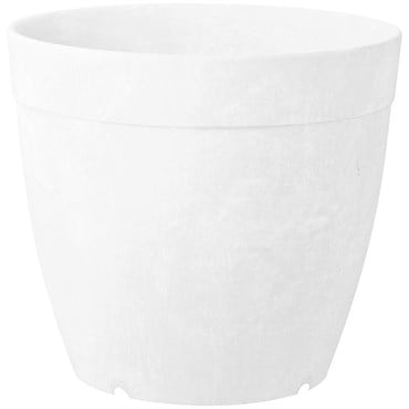 Artstone 10" Round Dolce Planter White