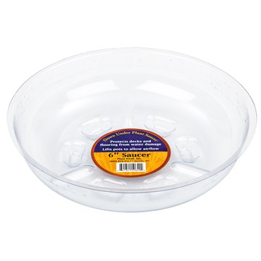 Plant Stand 6" Down Under Saucer Clear