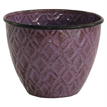 Robert Allen 5" Diamond Planter Plum