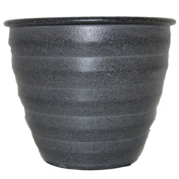 Robert Allen 12" Woodsdale Planter Charcoal