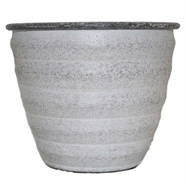 Robert Allen 12" Woodsdale Planter Dusted Pearl
