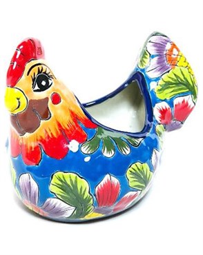 Talavera 7" Chicken Planter Assorted