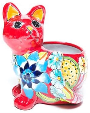 Talavera 11" Cat Planter Assorted