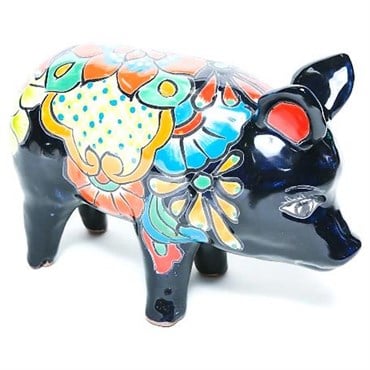 Talavera 12" Pig Statue