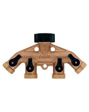 Bond 4 Port Brass Faucet Manifold