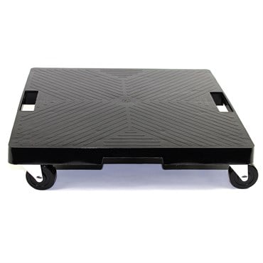 Devault 16" Square Plant Dolly with Handle Black