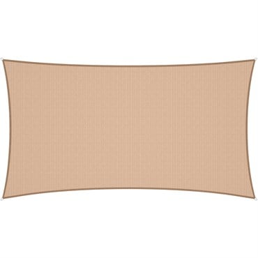 Coolaroo 16'5"x9'11" Premium Rectangle Shade Sail Kit Beech