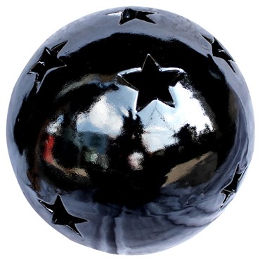 MCarr 12" Sphere W/Stars Glossy Black