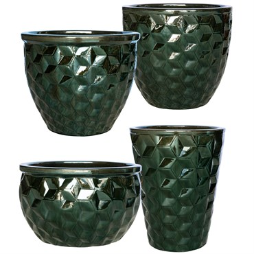 MCarr 26pc Hexagonal Planter Pallet Glass Green