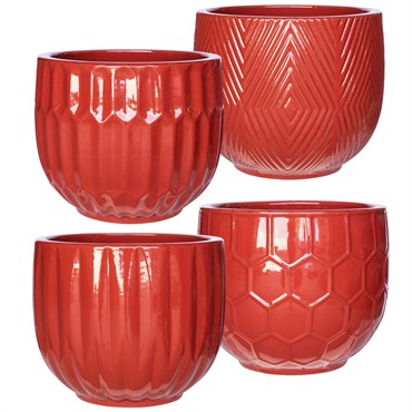 MCarr 32pc Mixed Bell Planter Pallet Red