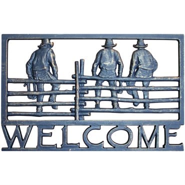 Painted Sky Welcome Sign Cowboy