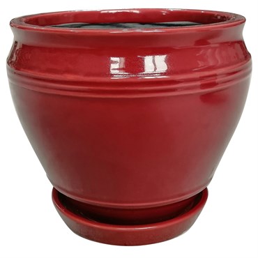 Southern Patio 6" Collins Planter Oxblood Finish