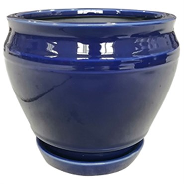 Southern Patio 6" Collins Planter Blue Finish
