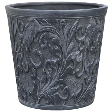Southern Patio 6" Emma Planter Round Shape Gray Finish