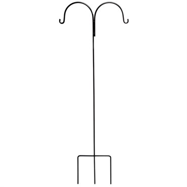 Deer Park 72" (84") Double Shepherd 9/16" Plant Support Black