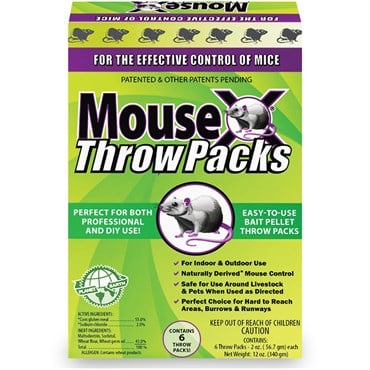 Ecoclear 12oz MouseX Bait Pellet Throw Pack Box