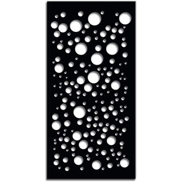 Outdeco 6'x3' Metal Panel Galaxy Black
