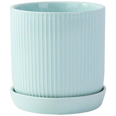 PHG 7"x7.5" Fluted Cylinder Planter Lavender 6/CS