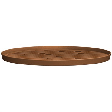 Bloem 6" Maze Deco Saucer Terra Cotta