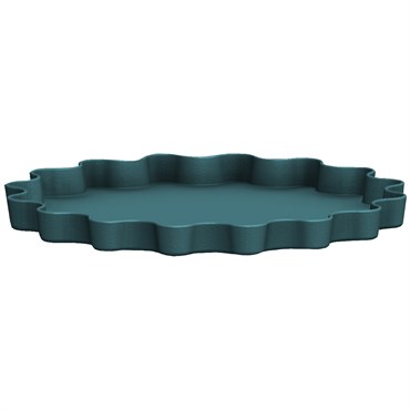 Bloem 6" Wave Deco Saucer Charleston Green