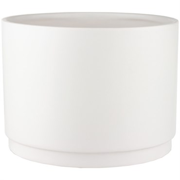 SSI 10"x9.6" Stepped Planter Matte White