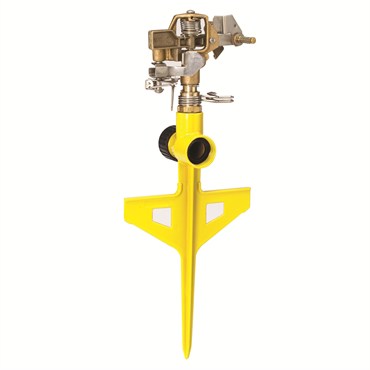 Dramm Colorstorm Impulse Stake Sprinkler Yellow