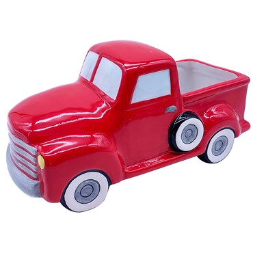 Blue Sky 9" Truck Planter Red
