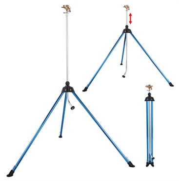 Dramm Tripod Sprinkler Impulse Head Blue