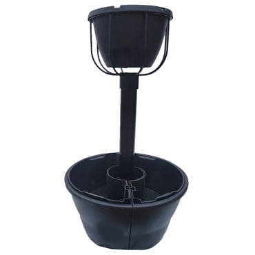 Eckert 3ft Mini Flower Tower with 23in Topper, Black Weekender, 28in Wrap Around Base - Sold as a Set