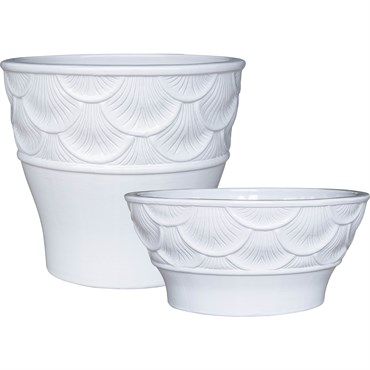 MCarr 32pc Scallop Planter Pallet White
