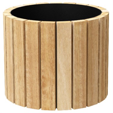Panacea 9"Hx10.25" Cedar Planter w/ Plastic Liner