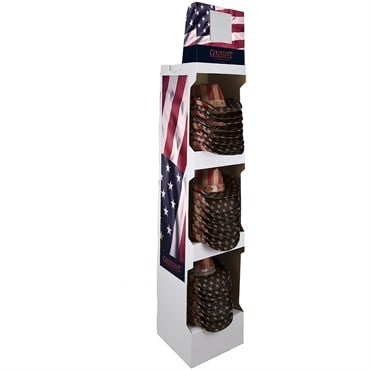 Goldcoast 24pc Old Glory Hat Corrugate Display
